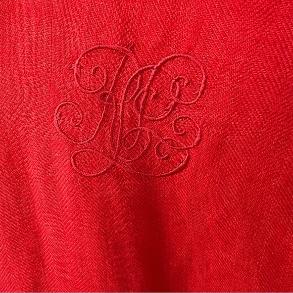 100% LINEN BUTTON DOWN TUNIC TOP ORANGE LAUREN RALPH LAUREN LRL SIZE 1X EUC - Picture 5 of 6